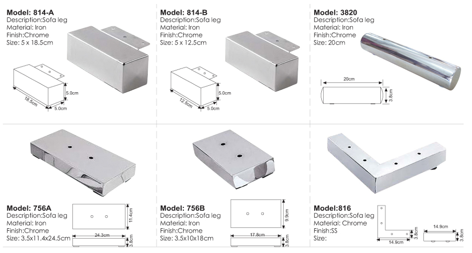 Sofa Leg / Decorative Nails / Accessories Series