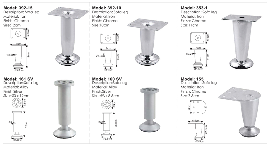 Sofa Leg / Decorative Nails / Accessories Series