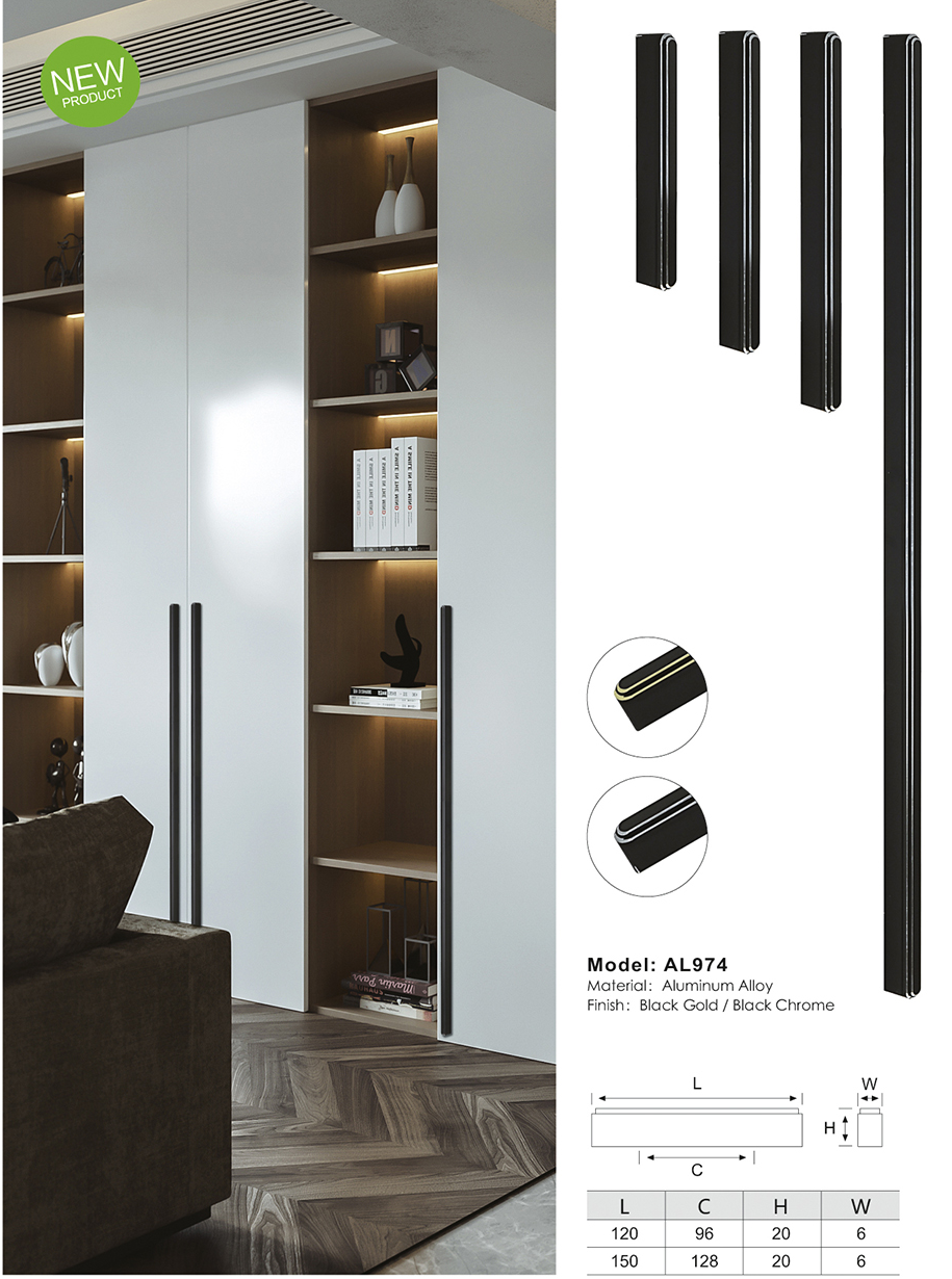 Aluminium Alloy Minimalist Handle (Model: AL974)