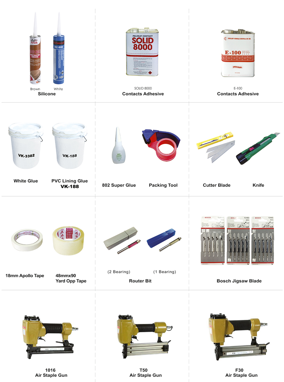 Glue / Tape / Sand Paper / Air Tool Series 1