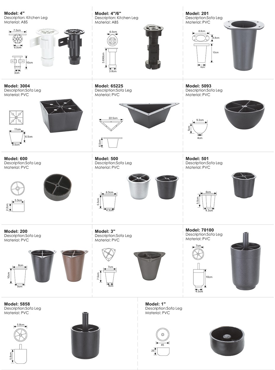PVC Sofa Leg Series 1